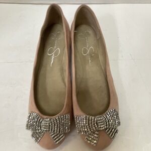 Jessica Simpson Flats w Sparkly Bow Size 6